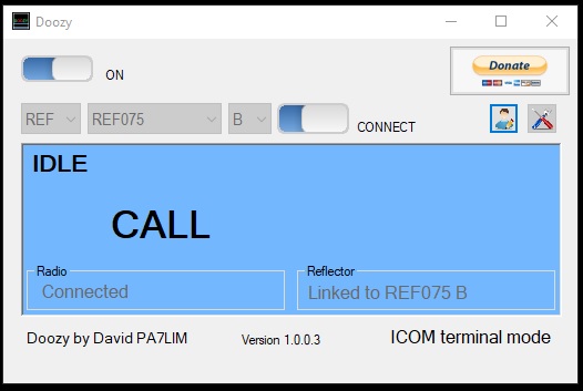 Doozy Para ICOM Terminal Mode – Xreflector World Wide Servers