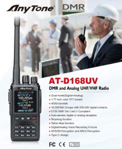 ANYTONE AT-D168UV Ahora Con GPS!!!