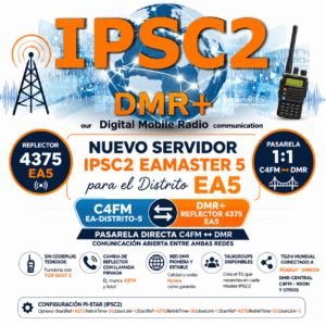 Nuevo Servidor DMR IPSC2 EAMASTER 5 para el Distrito EA5