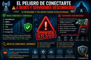 El peligro de conectarse a redes y servidores desconocidos
