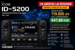 ICOM ID 5200D Ya En Japon Envios Desde finales de julio