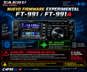 NUEVO FIRMWARE EXPERIMENTAL – YAESU FT-991 / FT-991A